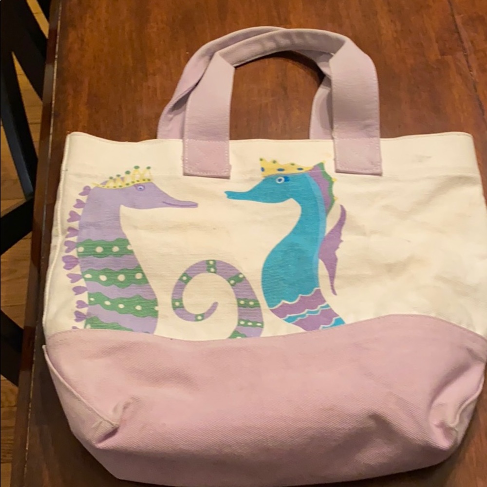 Pottery Barn Kids Seahorse Tote Bag